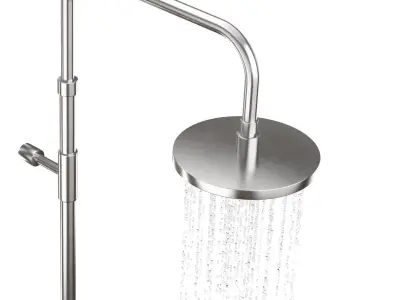 Wall Mounted Shower V4A 3D model