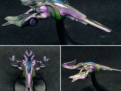 FArc-Corvette Spaceship Starcraft Style 3D print model