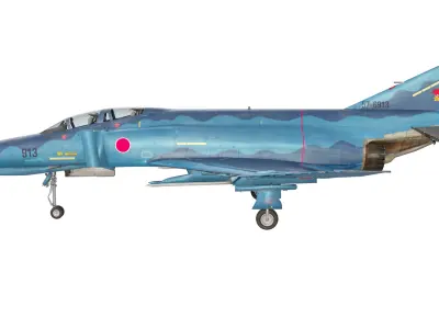 F4 Phantom II Fighter Jet 3D model