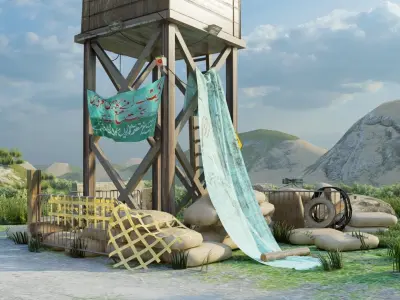 Project IGI Watch Tower 3D model