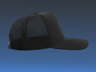Baseball Cap Trucker 3D model