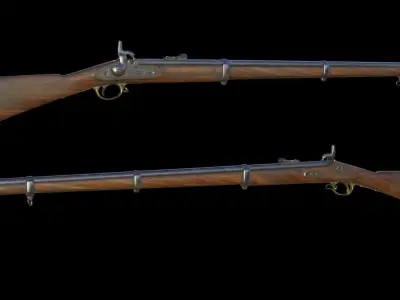 Enfield M1853 Low-poly 3D model