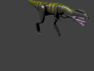 Dilophosaurus Male 3D model