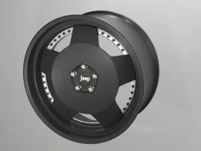 JEEP OFF-ROAD ALLOY Low-poly 3D model