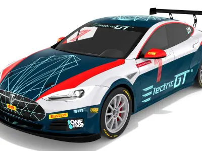 Tesla Model S P100D 3D model purchase