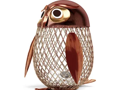 Owl for coins 3D model