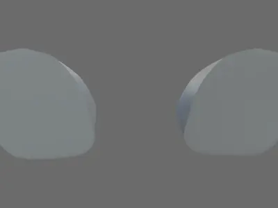 Headlights Custom 01 Low-poly 3D model