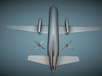 Saab 340A - 3D Printable Model 3D print model