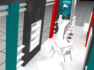 Exhibition Stand - ST0050 3D model