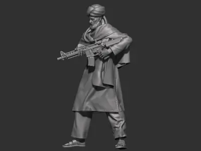 Eastern warrior 3D print model