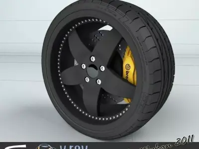 Wheel 3D model