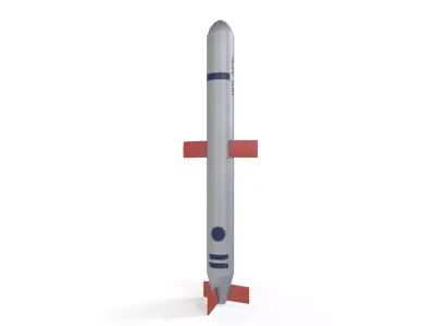 Tomahawk Cruise Missile Low-poly 3D model