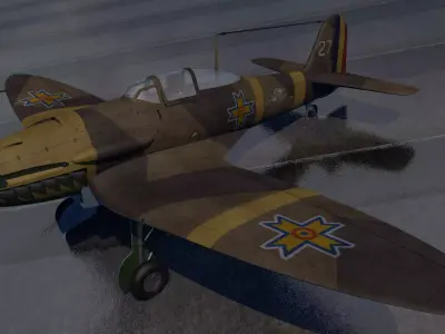 Heinkel He-112B 3D model
