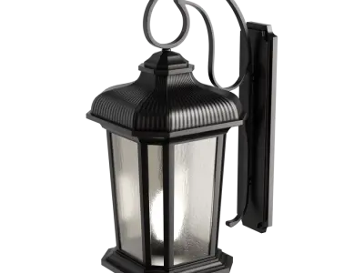  Vintage Outdoor Sconce Model, Black 
