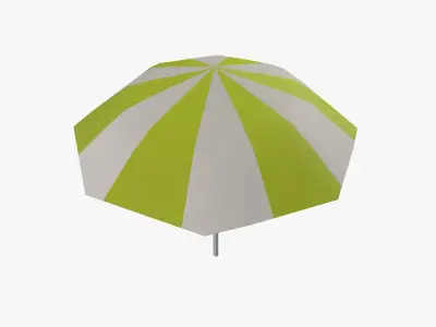 Cartoon Umbella Low-poly 3D model