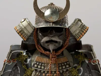 MEDIEVAL japanese Samurai  3D model