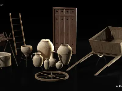 Middle East Kitbash 3D model