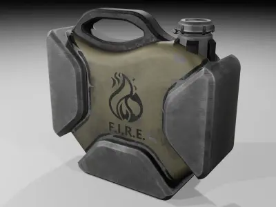 Fire collection pack Low-poly 3D model