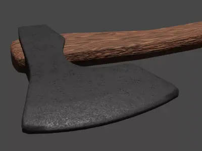 Axe 3d model Low-poly Free 3D model