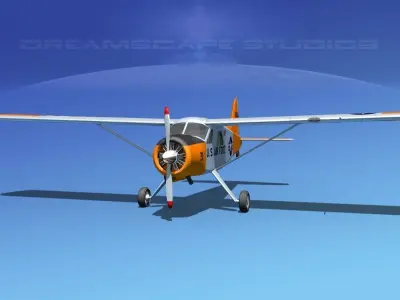 Dehaviland DH-2 Beaver USAF 3 3D model