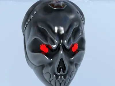 helmet skull 3D model