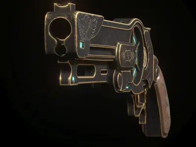 Decorative Sci fi Pistol 3D model