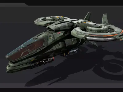 VTOL - STEALTH Fighter Low-poly 3D model