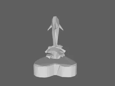 Dolphin Low Poly Low-poly 3D model