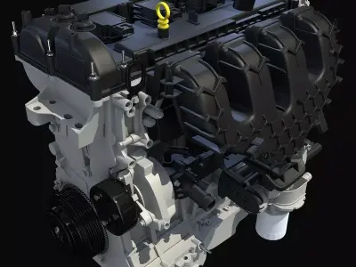 Dark Cover Escape Engine 3D model