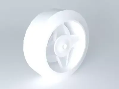 Tire with rim 3D model