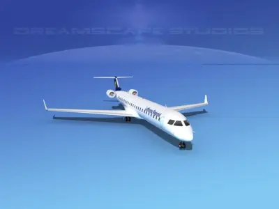 Bombardier CRJ1000 Lufthansa Regional 3D model