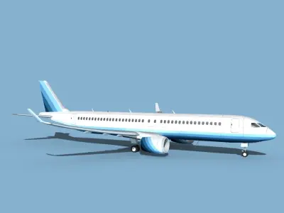 Airbus A220-300 Corporate 2 3D model