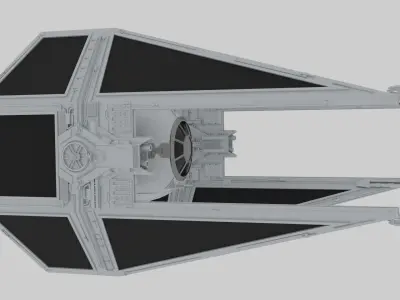 TIE Interceptor 3D model