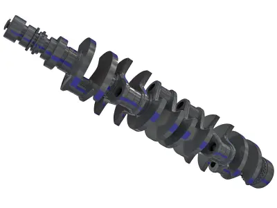 V12 Crankshaft 3D model