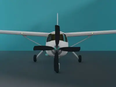 Cessna 208 blank 3D model
