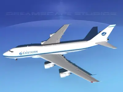 Boeing 747-100 Eastern Airlines 2 3D model