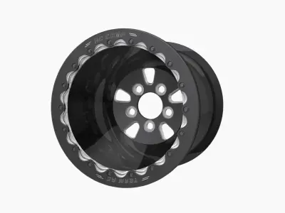 RC Components F-5 HP Eclipse finish rear wheel Low-poly 3D model