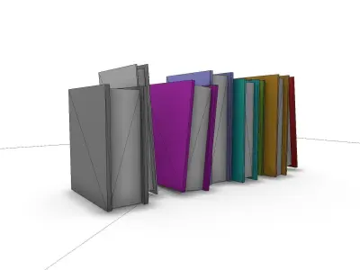 Books SHC Quick Office LM Low-poly 3D model