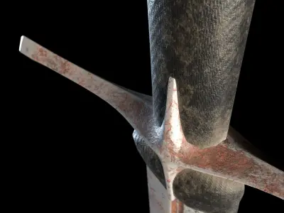 Bastard or Hand and a Half Sword 3D model