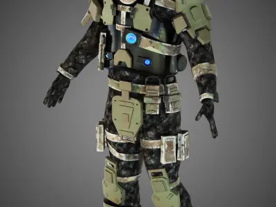 Titanfall pilot 3D model