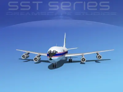 Boeing 707-320 SS Millon Air 3D model