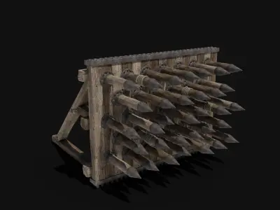 FIGHTING ARENA FIGHT BATTLE MEDIEVAL WAR TRAP BUILDER COLLECTION Low-poly 3D model