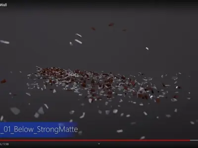 BrickWall 01 Below StrongMatte Low-poly 3D model