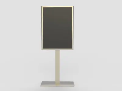 Matte Display Stand 3D model