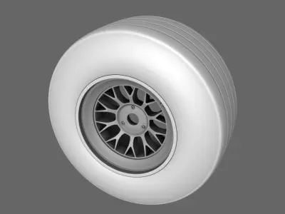 F1 2000 Front Rear Tires Free 3D model