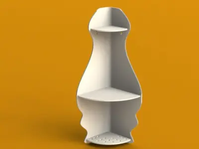 Shower shelf asm Free 3D model
