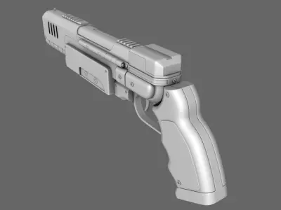 223 Pistol Gun 3D model