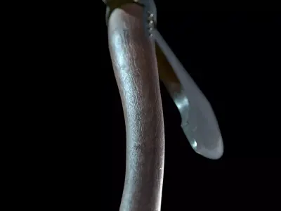Viking Axe Low-poly 3D model 41