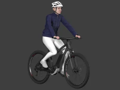 Bicycle Rider 3D model