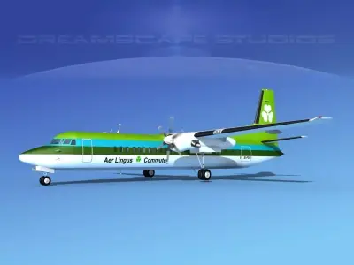 Fokker F-60 Aer Lingus 3D model